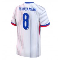 Francúzsko Aurelien Tchouameni #8 Vonkajší futbalový dres ME 2024 Krátky Rukáv